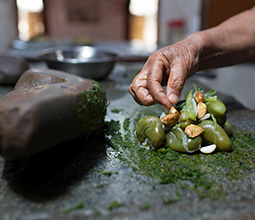 Cook using a batan